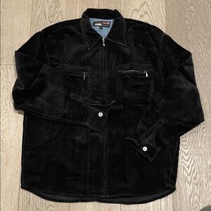 Eddie Bauer Men's Black Corduroy Shirt Jackets